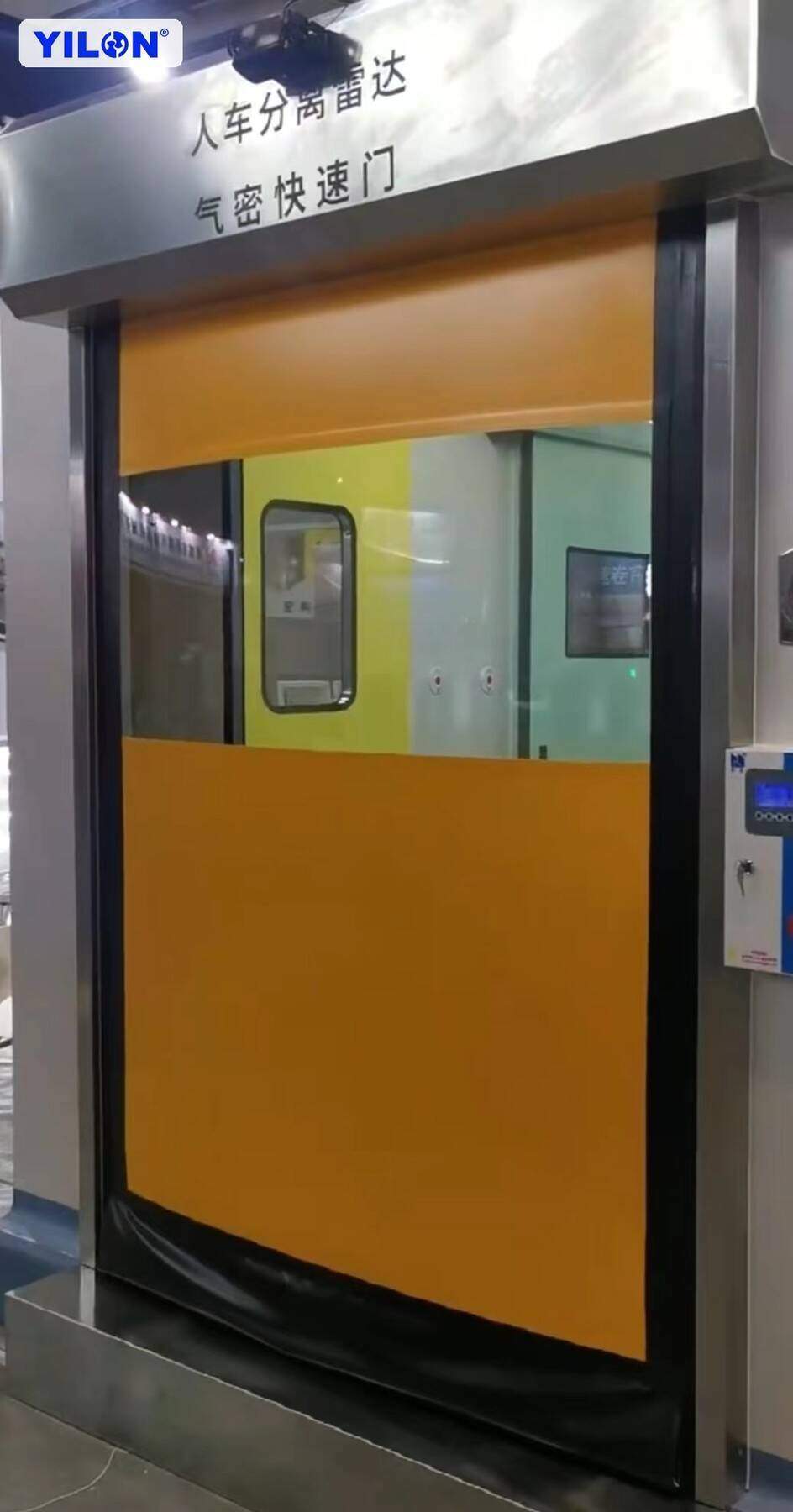 快速卷帘门拉链用于高频开合门体和物流通道